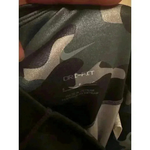 Blue Sparkly Camo Mid Rise Nike Leggings - Picture 6 of 6